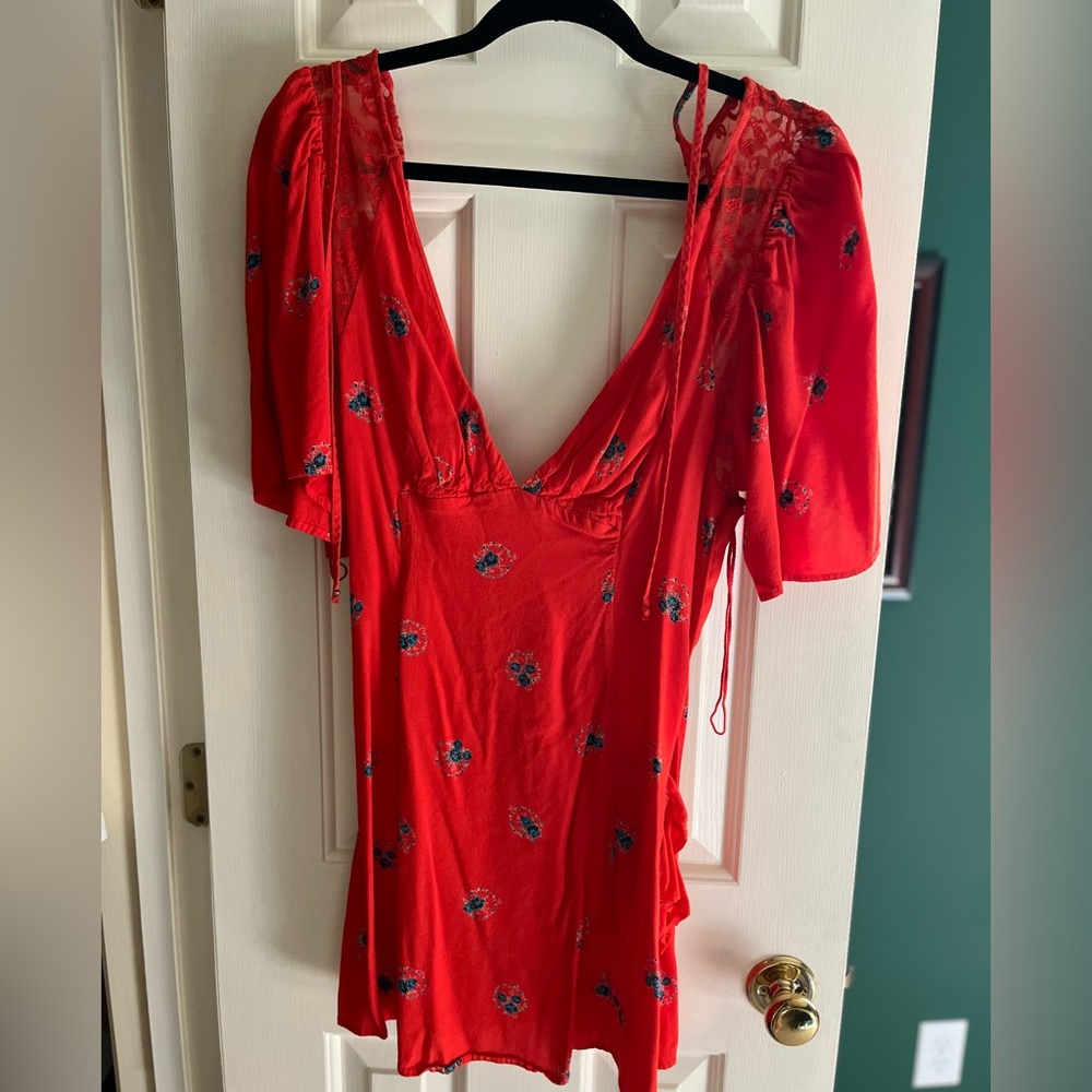 FREE PEOPLE RED DRESS